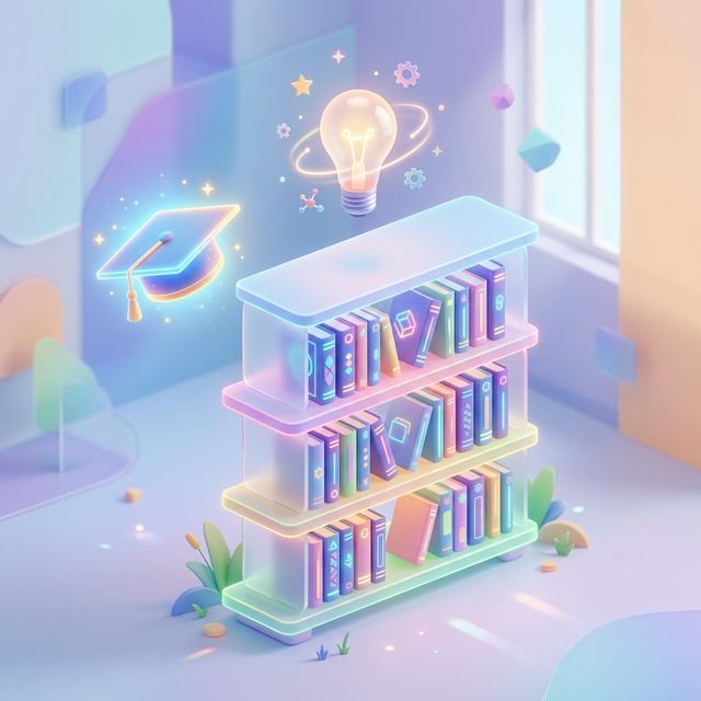 3D 교육 일러스트레이션